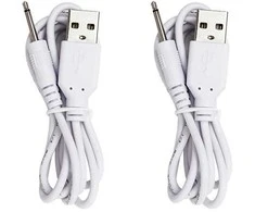 „PlusOne“ įkrovimo USB laidas mini vibratoriams PLO-6702DPK ir PLO-6702LPK, 2 vnt.