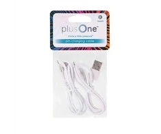 „PlusOne“ įkrovimo USB laidas mini vibratoriams PLO-6702DPK ir PLO-6702LPK, 2 vnt.