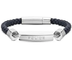 Police Stilinga odinė apyrankė Hardware PEAGB221492