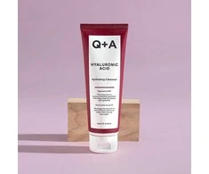 Q+A Hyaluronic Acid Hydrating Valiklis Drėkinamasis veido prausiklis, 125 ml