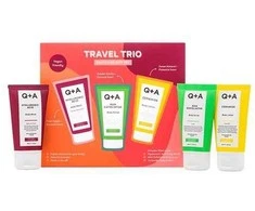 Q+A Travel Trio Bodycare Gift Set Kūno priežiūros priemonių rinkinys, 3x50 ml