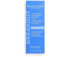 Revolution Skincare Breakout Strength Serum 2% salicilo rūgšties ir vaisių fermentų odos serumas moterims, 30 ml