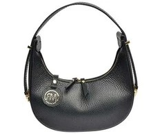 Roberta M Moteriška odinė rankinė Banana Bag RM1918 Nero