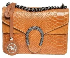 Roberta M Moteriška odinė rankinė RM8140 Cognac