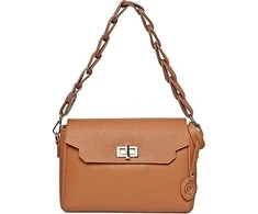 Roberta M Dámská kožená kabelka RM1810T Cognac