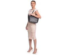 Roberta M Women's leather handbag RM152T Nero