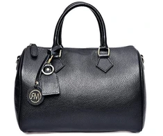 Roberta M Women's leather handbag RM1897 Nero