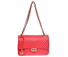 Roberta M Women's leather handbag RM2213 Rosso