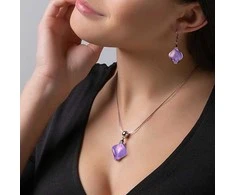 Romantic Hidden Passion pakabukas with violetinė Lampglas pearl NCH3/CHI