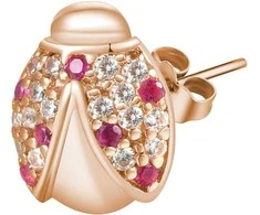 Rosato Bronze vienetiniai auskarai Ladybug Stories RZO016