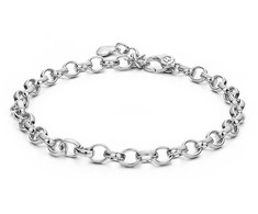 Rosato Elegant sidabrinis bracelet for Storie pendants RZB015