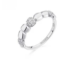 Rosato Original sidabrinis ring with zircons Into the mėlynas RZIB34