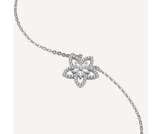 Rosato Sidabrinis pakabukas Flower with cubic zirconias RZGA83