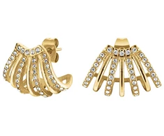 Rosefield Akinantys auksu padengti auskarai su Swarovski kristalais JECCG-J1029