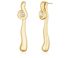 Rosefield Gold-plated 2in1 Wave earrings JELWG-J1301