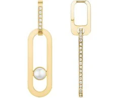 Rosefield Gold-plated dangling earrings with pearl JEPPG-J1289