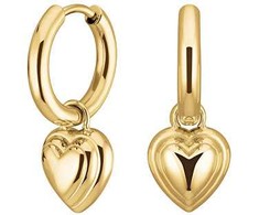 Rosefield Gold-plated earrings with hearts 2in1 JEHPG-J985