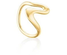 Rosefield Gold-plated ring with an organic shape for women JRWR