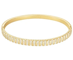 Rosefield Gold-plated solid bracelet with crystals Striped JBSBG-J1287