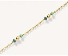 Rosefield Jemný pozlacený náramek Emerald JBEDG-J720