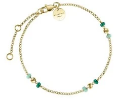 Rosefield Jemný pozlacený náramek Emerald JBEDG-J720