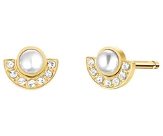 Rosefield Original auksinis-plated earrings with pearl JEMPG-J1291