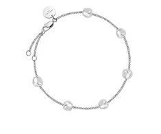 Rosefield Žavi plieninė apyrankė su perlais Essentials JBLPS-J604