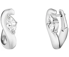 Rosefield Steel earrings with crystals Wave JEMWS-J1323
