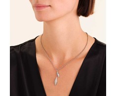 Rosefield Steel Flexible Necklace with Pavé Crystals JNPLS-J1234