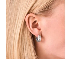 Rosefield Steel hoop earrings Diamond Star JEDHS-J1382