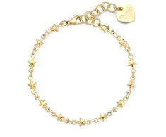 Sagapo Chunky SHK100 Gold Plated Star Bracelet
