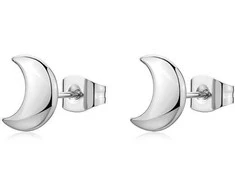 Sagapo Steel crescent-shaped earrings CLICK SCK298