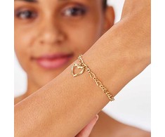 Sagapo Matching auksinis-plated bracelet with a heart Emotion SMO12