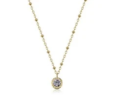 Sagapo Matching auksinis-plated pakabukas with Aurora pendant SAR57