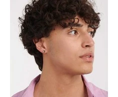 Sagapo Steel single earring Snap SNP24