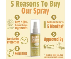 Salt Of The Earth Dezodorantas spray Neroli &amp; Oranžinis Blossom Dezodorantas Purškiklis 100 ml
