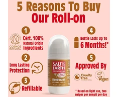 Salt Of The Earth Natural roll-on deodorant Spiced &amp; Gingerbread Deo Roll-on 75 ml