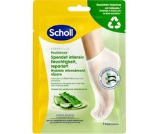 Scholl Drėkinamoji pėdų kaukė su Aloe Vera PediMask™ (Pėdų kaukė) 1 pora