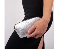 Segali Leather bag etue A4 Sidabrinis