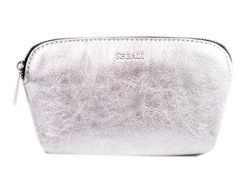 Segali Leather bag etue A4 Sidabrinis
