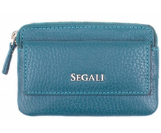 Segali Leather mini piniginė-raktų pakabukas 7483 A mėlynas