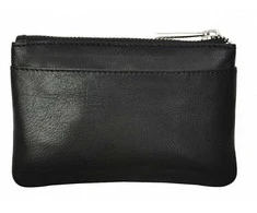 Segali Odinė mini piniginė-raktų pakabukas 7291 A juoda