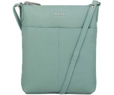 Segali Dámská kožená crossbody kabelka 7001 B sage