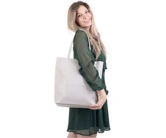 Segali Women's leather Hobo handbag Adele Light Pilkas