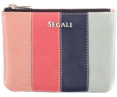 Segali Leather mini wallet-keychain 7491 multi