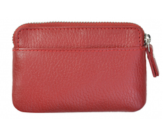 Segali Leather mini wallet-key ring 7483 A red