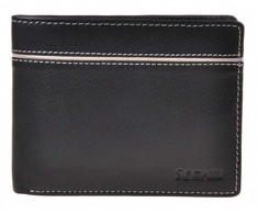 Segali Men´s leather wallet 7101 juodas