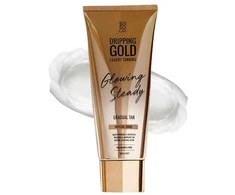 Dripping Gold Savaiminio įdegio kremas Vidutinio/tamsumo lašantis auksinis švytintis pastovus (laipsniškas įdegis) 200 ml