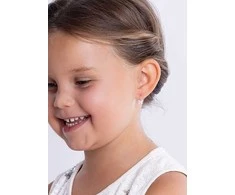Sidabrinis children's earrings Butterfly-light pink SILVEGOB70273-sp