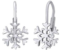 Sidabrinis earrings Snowflake SILVEGOB70566